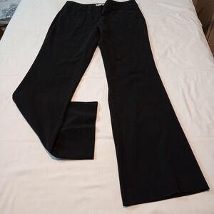 New York Company Stretch Women's Size 6 Rayon Blend Dress Pants Black Flare LNC